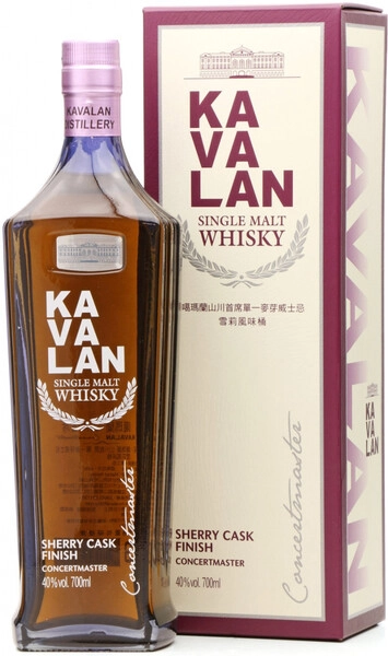 Виски Kavalan, Concertmaster Sherry Cask Finish, gift box, 0.7 л