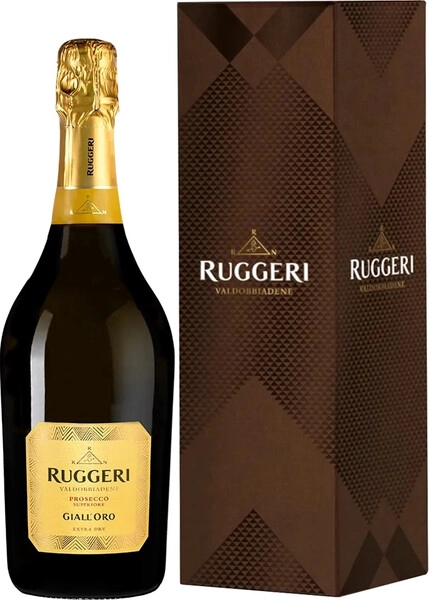 Игристое вино Ruggeri, Prosecco Valdobbiadene Giall'Oro DOCG, gift box