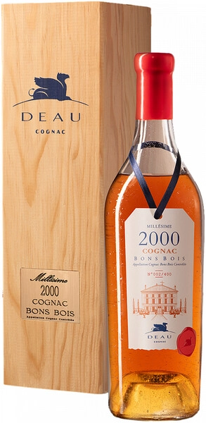 Коньяк Deau, Cognac Bons Bois AOC, 2000, gift box, 0.7 л
