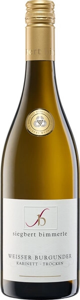 Вино Siegbert Bimmerle Weisser Burgunder Kabinett Trocken QmP, 2021