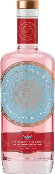 Джин Mallows Strawberry & Coconut, 0.7 л