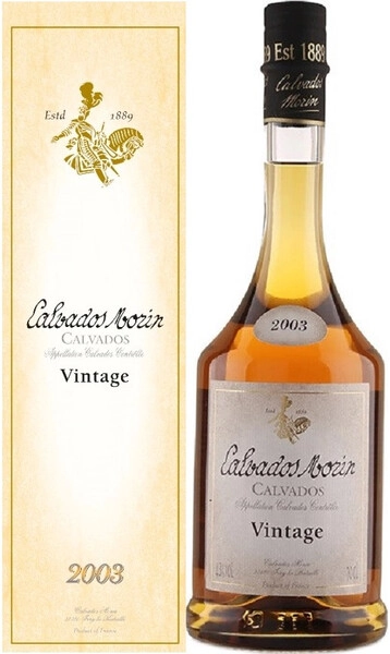 Кальвадос Calvados Morin, Vintage 2003, Calvados AOC, gift box, 0.7 л