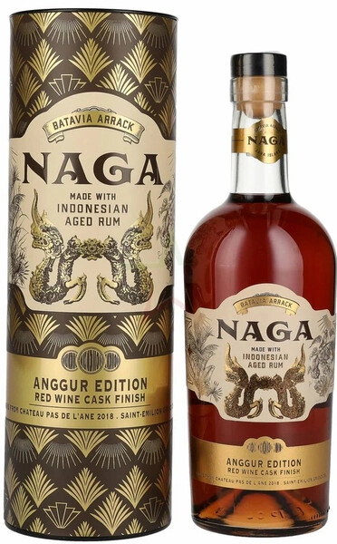 Ром Naga Batavia Arrack Anggur Edition Red Wine Cask Finish, in tube, 0.7 л