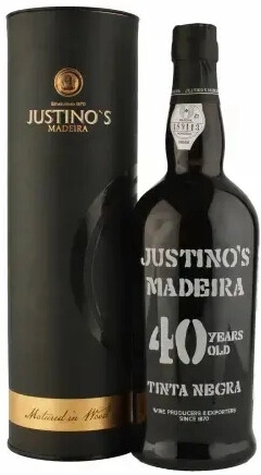 Вино Justino's Madeira, Tinta Negra Medium Sweet 40 Years Old, Madeira DOP, in tube