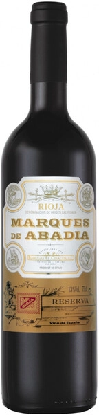 Вино Bodegas Oreades, "Marques de Abadia" Reserva, Rioja DOC, 2016