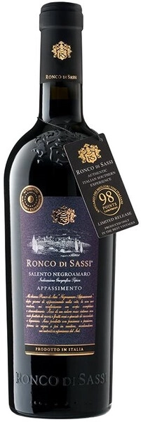 Вино Ronco di Sassi Appassimento Negroamaro, Salento IGT, 2020