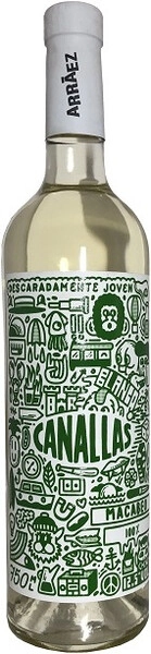 Вино Bodegas Arraez, Canallas Macabeo, Valencia DO