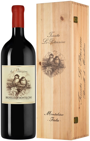Вино Le Potazzine, Brunello di Montalcino DOCG, 2020, wooden box, 3 л