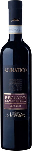 Вино Stefano Accordini, Acinatico Recioto della Valpolicella Classico DOCG, 2020, 0.5 л