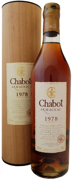 Арманьяк Chabot, 1978, gift tube, 0.7 л