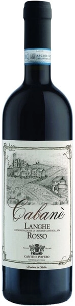 Вино Cantine Povero, Langhe Rosso Cabane DOC, 2019