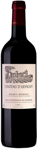 Вино Chateau d'Arvigny, Haut-Medoc AOC Cru Bourgeois, 2019