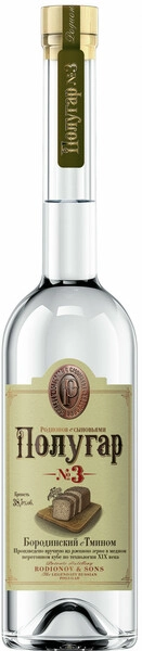 Водка Polugar №3, Caraway, 1.5 л