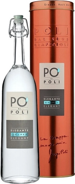 Граппа Grappa Po' di Poli Elegante, in gift box, 0.7 л
