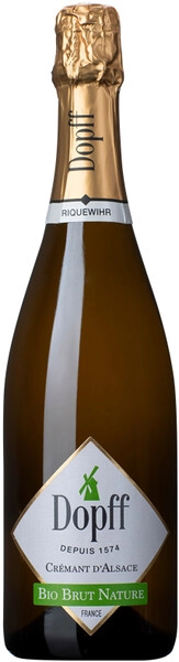 Игристое вино Dopff au Moulin, Cremant d'Alsace Bio Brut Nature AOC