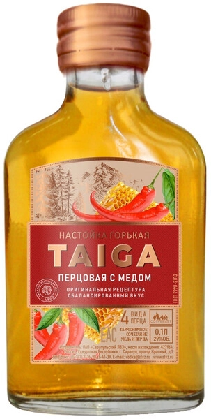 Ликер "Taiga" Percovaya s Medom, Bitter, 100 мл