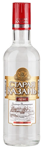 Водка Старая Казань Люкс, Золотая фильтрация, 0.5 л