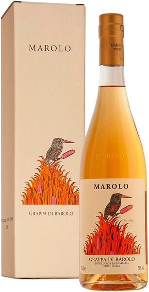 Граппа Marolo, Grappa di Barolo, gift box, 0.7 л