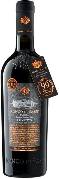 Вино Ronco di Sassi Appassimento Primitivo, Puglia IGT, 2022