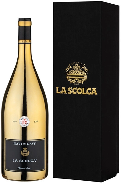 Вино La Scolca, Gavi di Gavi DOCG, 2021, gift box Golden, 1.5 л