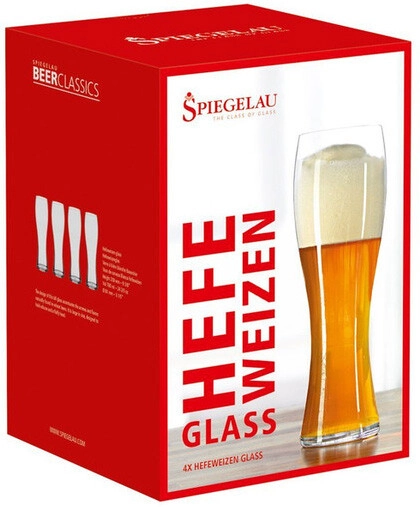 Бокалы без ножки/стаканы Spiegelau, Beer Classics Wheat, Set of 4 pcs, 0.7 л