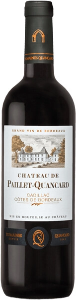 Вино Chateau de Paillet-Quancard, Cadillac-Cotes de Bordeaux AOC, 2020