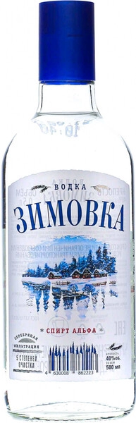 Водка Зимовка, 0.5 л