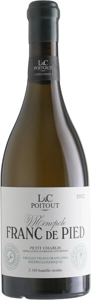 Вино L&C Poitout, Petit Chablis Monopole Franc de Pied AOC, 2022