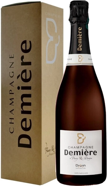 Шампанское Demiere, Divin Meunier Brut, Champagne AOC, gift box