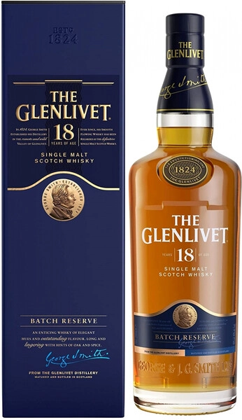 Виски The Glenlivet 18 years, with box, 0.7 л