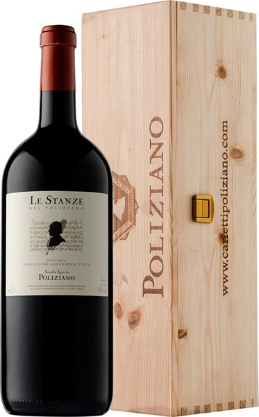 Вино Le Stanze del Poliziano, Toscana IGT, 2021, wooden box, 1.5 л
