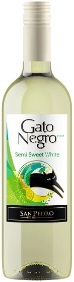 Вино San Pedro, Gato Negro Semi-Sweet White, 2023
