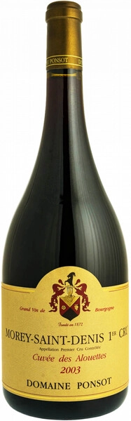 Вино Domaine Ponsot, Morey Saint Denis Premier Cru Cuvee des Alouettes AOC, 2003, 1.5 л
