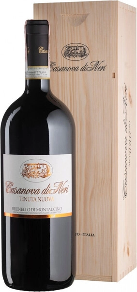 Вино Casanova di Neri, Brunello di Montalcino Tenuta Nuova DOCG, 2019, wooden box, 1.5 л