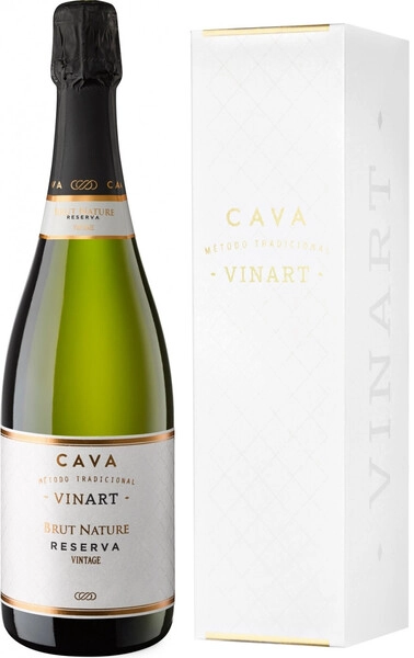 Игристое вино Vinart Vintage Reserva Brut Nature, Cava DO, 2020, gift box