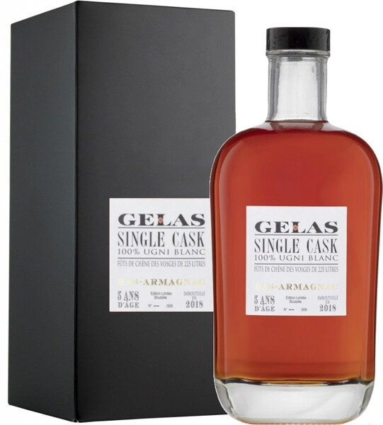 Арманьяк Gelas, Single Cask 5 Ans, gift box, 0.7 л