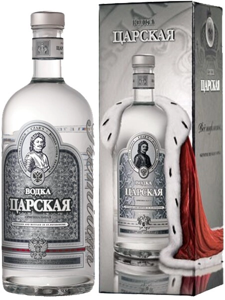 Водка Царская Оригинальная, в подарочной коробке, 1.75 л
