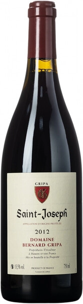 Вино Domaine Bernard Gripa, Saint-Joseph AOP Rouge, 2012