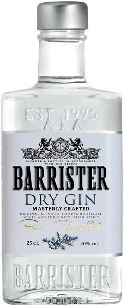 Джин Barrister Dry Gin, 250 мл