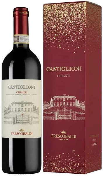 Вино Castiglioni, Chianti DOCG, 2021, gift box Xmas Edition