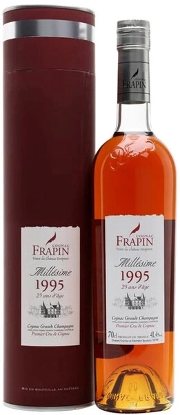 Коньяк Frapin Millesime, Cognac Grand Champagne AOC, 1995, gift tube, 0.7 л