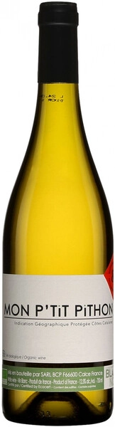 Вино Olivier Pithon, Mon P'tit Pithon Blanc, Cotes Catalanes IGP, 2018