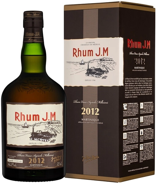 Ром Rhum J.M Millesime, Martinique AOC, 2012, gift box, 0.7 л