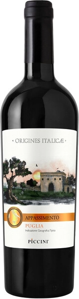 Вино Piccini, "Origines Italicae" Negroamaro Appassimento, Puglia IGT, 2024