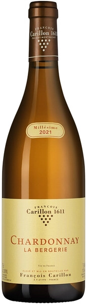 Вино Francois Carillon, Chardonnay la Bergerie VdF, 2021