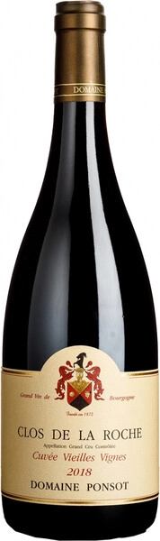 Вино Domaine Ponsot, Clos de la Roche Grand Cru Cuvee Vieilles Vignes AOC, 2018