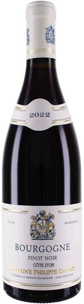 Вино Domaine Philippe Girard, Bourgogne Pinot Noir Cote d'Or AOC, 2022