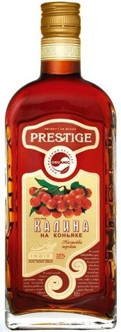 Ликер Престиж Калина на коньяке, настойка горькая, 0.5 л