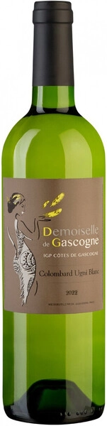 Вино Domain de Menard, Demoiselle de Gascogne Colombard Ugni Blanc, Cotes de Gascogne IGP, 2022