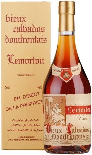 Кальвадос Calvados Lemorton, Reserve 10 Years Old, gift box, 0.7 л
